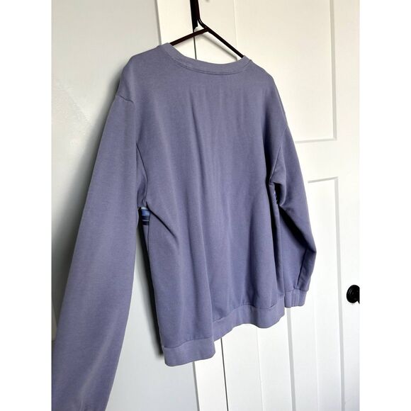 VINTAGE PINK Victoria's Secret Campus Crewneck Sweatshirt Lavender Women's Sz L - Picture 4 of 5